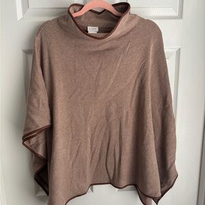 J. Crew Brown Poncho Sweater